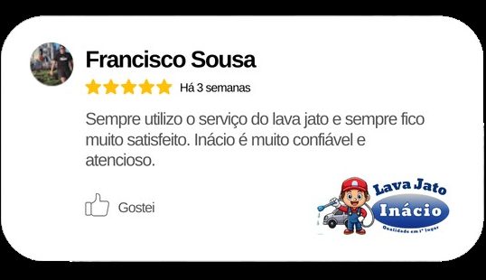Avaliação de cliente no Google