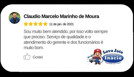 Avaliação de cliente no Google